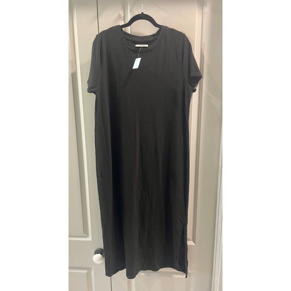 NWT LOU & GREY Maxi T-Shirt Dress, Black, Sz Petite XL